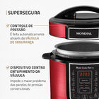 Panela De Pressão Elétrica 110v 3 Litros Vermelho Digital Mas