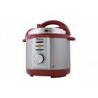 Panela De Pressão Elétrica 4l Prata/vermelha Philco 220v