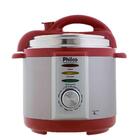 Panela De Pressão Elétrica 4l Prata/vermelha Philco 220v