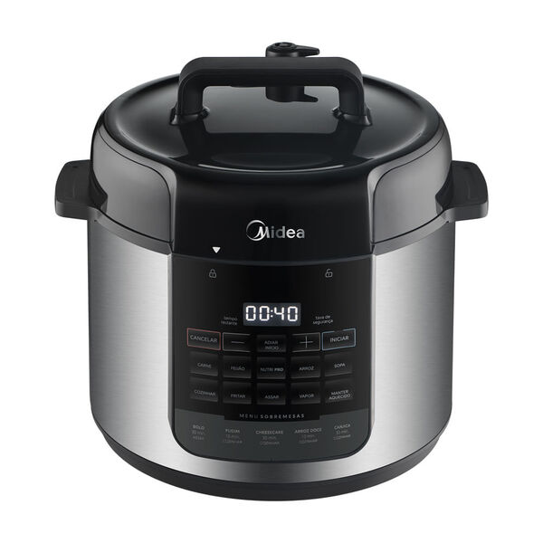 Panela De Pressão Elétrica 5l Nutripro Inox Midea Pp5ms1 - 12