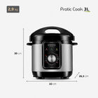 Panela De Pressão Elétrica Mondial 3 Litros Pratic Cook Pe-47