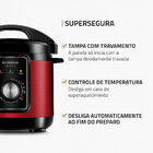 Panela De Pressão Elétrica Mondial Pratic Cook 3l Red Premium