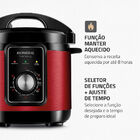 Panela De Pressão Elétrica Mondial Pratic Cook 3l Red Premium