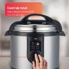 Panela De Pressão Elétrica Multifuncional Hq 5 Litros Inox Hq