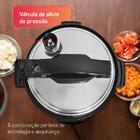 Panela De Pressão Elétrica Multifuncional Hq 6 Litros Inox Hq