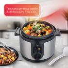 Panela De Pressão Elétrica Multifuncional Hq 6 Litros Inox Hq