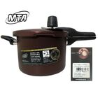 Panela De Pressão Fec Externo 4 5 Lt Visor Grande Chocol Mta