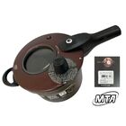 Panela De Pressão Fec Externo 4 5 Lt Visor Grande Chocol Mta