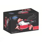 Panela De Pressão Inox 3 Litros Vermelha Tramontina 62511226