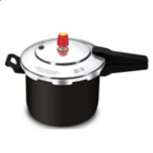 Panela De Pressão New Line Preta 7,5 Litros Antiaderente Fech