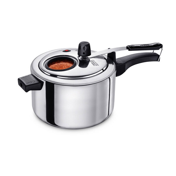 Panela De Pressão Polida 3 Litros Com Visor Mta Cód 6013