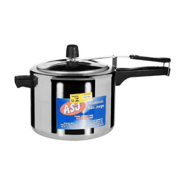 Panela De Pressão Polida 4,5 Litros - Asj
