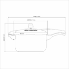 Panela de Pressão Tramontina Vancouver Effect Alumínio Revestimento Interno e Externo Antiaderente Preto 24cm 6L