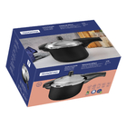 Panela de Pressão Tramontina Vancouver Effect Alumínio Revestimento Interno e Externo Antiaderente Preto 24cm 6L