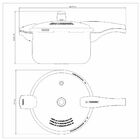 Panela De Pressão Tramontina Vancouver Em Alumínio Com Revest