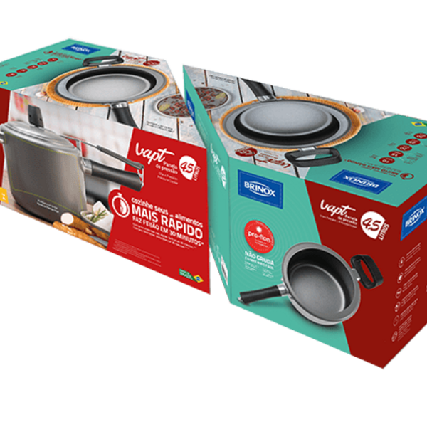 Panela De Pressão - Vapt Ø 20 X 15 Cm 4 5 L Prata Brinox