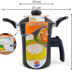 Panela Dona Chefa Cuscuzeiro Individual Para Uma Pessoa Corpo