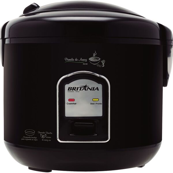 Panela Eletrica De Arroz Britania Pa5p 5 Xicaras 127v Preta