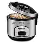 Panela Elétrica De Arroz Mondial Pe-43 6 Xícaras - Preta/inox