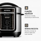 Panela Elétrica De Pressão Mondial 3l Inox Preto 220v Pe-40