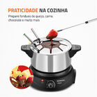 Panela Elétrica Fondue Mondial Le Gourmet Ii Preta E Prata Fd
