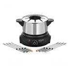 Panela Elétrica Fondue Mondial Le Gourmet Ii Preta E Prata Fd