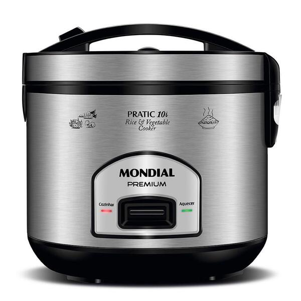 Panela Elétrica Mondial Pratic 10i Pe-42-10x 127v-preto/inox