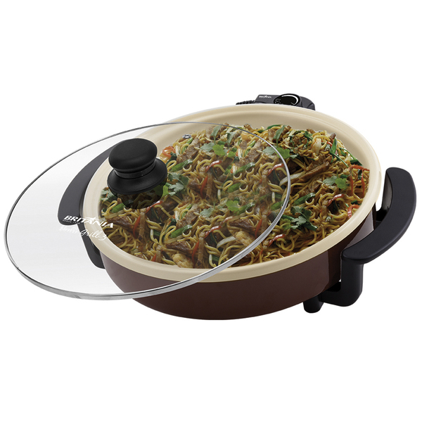 Panela Elétrica Multi Grill 3 Antiaderente Vermelha Britânia