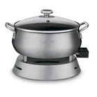 Panela Elétrica Para Fondue Cuisinart 1000w 127v Aço Escovado