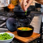 Panela Em Ferro Porção Bar Restaurante E Aparador Madeira