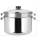 Panela Espagueteira Aço Inox Caçarola Macarrão 5l Com Escorre