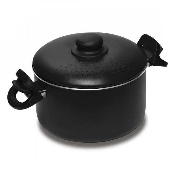 Panela Espagueteira Número 22  Antiaderente Tampa Cor Prata