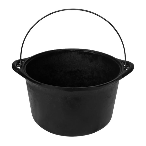 Panela Ferro Fundido Caldeirão Antigo Sem Tampa N° 24 4l