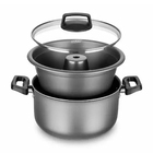 Panela Forma De Pudim Banho Maria Tampa De Vidro 3 2 Litros T