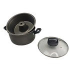 Panela Forma De Pudim Banho Maria Tampa De Vidro 3 2 Litros T