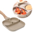 Panela Frigideira Branca Omeleteira Alumínio Antiaderente 3 P