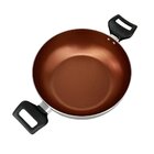 Panela Frigideira Caçarola Tampa De Vidro Wok 24 Cm Antiadere