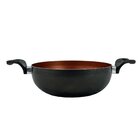 Panela Frigideira Caçarola Wok 24 Cm Antiaderente Alumínio -