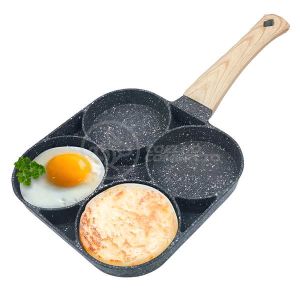 Panela Frigideira Omeleteira Alumínio Antiaderente 4 Furos Ha