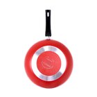 Panela Frigideira Tampa De Vidro Wok 24cm Antiaderente Alumín