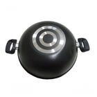 Panela Frigideira Wok Antiaderente C/tampa 30cm Grafite Over