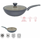 Panela Frigideira Wok Granito 30cm 3,5mm Espessura Com Induçã