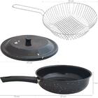 Panela Fritadeira Com Tampa E Cesto Ø26cm Frigideira 2,7 Lts