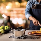 Panela Grano Baquelite Em Aco Inox Com Corpo Triplo Tampa E C