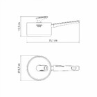 Panela Grano Baquelite Em Aco Inox Com Corpo Triplo Tampa E C