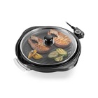 Panela Grill Gourmet 127v Com 1200w Grelha Antiaderente Tempe