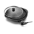 Panela Grill Gourmet 220v Com 1200w Grelha Antiaderente Tempe