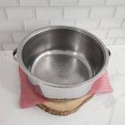 Panela Inox 32cm 10litros Com Tampa De Vidro E Alça Zanella