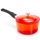 Panela Le Cook 18cm Laranja Com Cabo Destacavel Lc1801