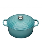Panela Le Creuset Signature 4,2l Azul Caribe 24cm